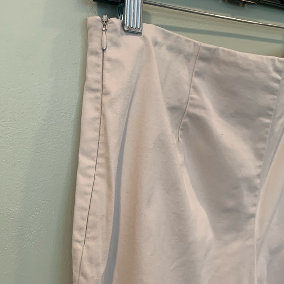 Boston Proper Flat Waist Side Zip Khaki Dress Pants Women’s Size 12 Short Petite - Picture 4 of 6